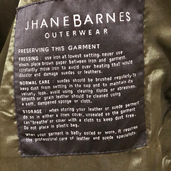 JHANE BARNES MEN’s SUEDE JACKET FOREST GREEN - Picture 6 of 6